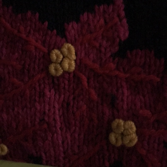 🌺VTG 80s NORDSTOM cottage core wool cardigan - Picture 6 of 10